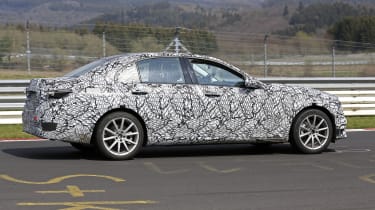 2021 Mercedes C-Class testing at the Nurburgring - side