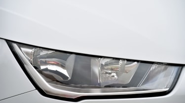 Signature LED running lights are a feature shared with larger Audi models