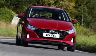 Hyundai i10 hatchback front cornering