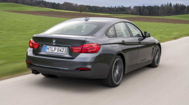 BMW 4 Series Gran Coupe rear 3/4 tracking
