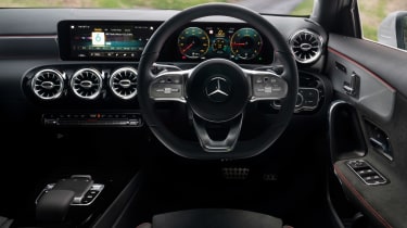 Mercedes A Class Hatchback Interior Dashboard Satnav Carbuyer