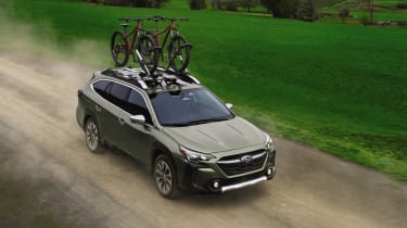 Subaru Outback estate front 3/4 cycle carrier