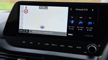 Hyundai i20 facelift infotainment