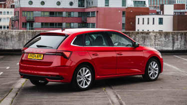 Skoda Scala UK rear quarter static