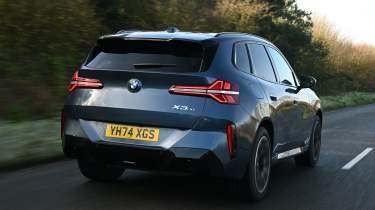 BMW X3 rear quarter driving