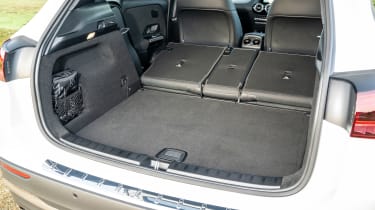 Mercedes GLA facelift boot seats folded
