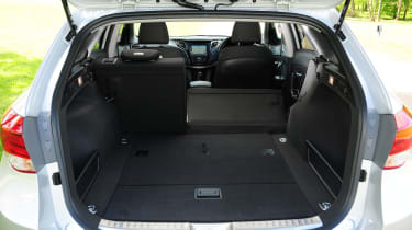 The i40 Tourer has a large boot, but can&#039;t quite match the capacity of Skoda estates