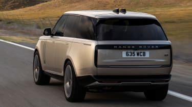 2022 Range Rover driving - rear view
