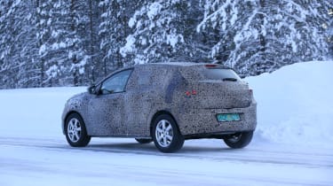 2021 Dacia Sandero winter testing - rear dynamic