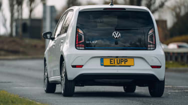 Volkswagen e-up driving - rear