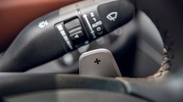 Hyundai Ioniq Hybrid review steering wheel