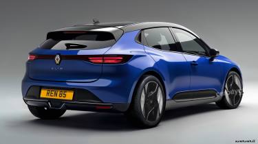 Renault Clio render rear quarter