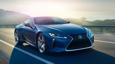 The Lexus LC is a coupe rival for cars like the Mercedes SL