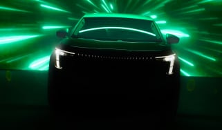 Skoda seven seater EV teaser front