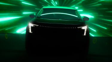 Skoda seven seater EV teaser front