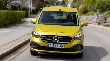 Mercedes T-Class MPV driving - front