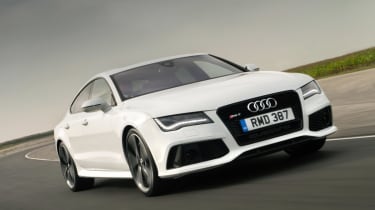 The Audi RS7 Sportback is a large and powerful hatchback aimed at the executive in a hurry