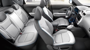 Unlike some electric cars which can only take four people, the Soul EV can accommodate five