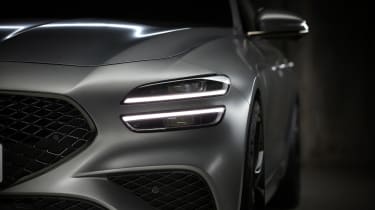 2021 Genesis G70 Shooting Brake - front headlight close 
