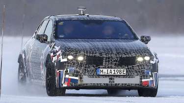 BMW M3 electric spy shot front