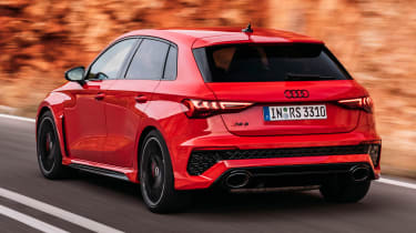 Audi RS 3 driving - rear