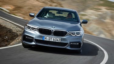 BMW&#039;s large saloon can be ordered with a four-wheel steering system for improved cornering