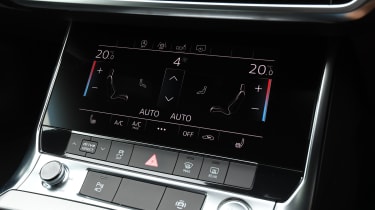 Audi A6 saloon car settings display