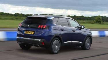 Used Peugeot 3008 review: 2017-Present (mk2) - rear 3/4 driving