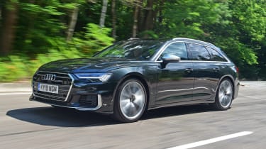 Audi S6 Avant estate front 3/4 tracking