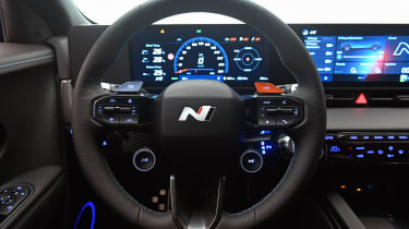 Hyundai Ioniq 5 N Carbuyer drive steering wheel