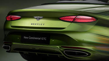 New Bentley Continental GTC tail lights