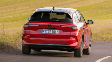 Vauxhall Astra Sports Tourer Electric dynamic rear view