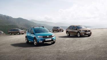 The UK Dacia range comprises the Duster, Sandero, Sandero Stepway and Logan MCV