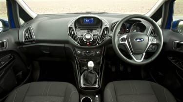 If you&#039;ve been in a Fiesta, the B-MAX interior will be instantly familiar. It&#039;s attractive but there are some cheap plastics