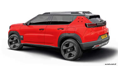 Fiat SUV render rear quarter