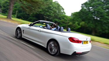 It squares up against rivals like the Mercedes C-Class Cabriolet and Audi A5 Cabriolet
