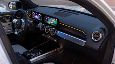 Mercedes EQB interior - wide angle