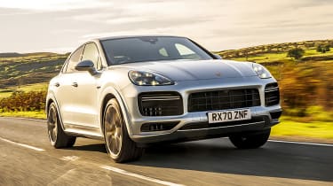 Porsche Cayenne Coupe SUV - front view dynamic 
