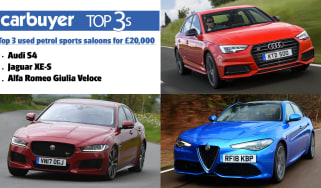 Top 3 used petrol sports saloons for £20,000