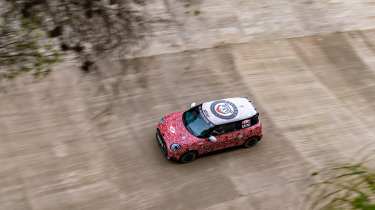 MINI JCW E prototype above