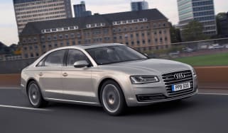 Audi A8 2014 front quarter tracking