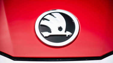 Skoda Scala UK front badge