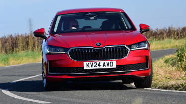 Skoda Superb front cornering