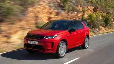 Facelifted Land Rover Discovery Sport  - front quarter dynamic