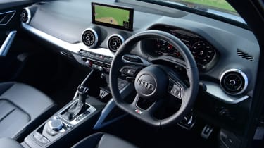 Audi SQ2 SUV steering wheel
