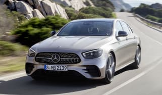 Mercedes E-Class driving