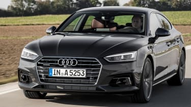 The A5 has a five-star crash safety rating from Euro NCAP and features autonomous emergency braking