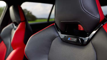 BMW M5 Touring interior seats closeup