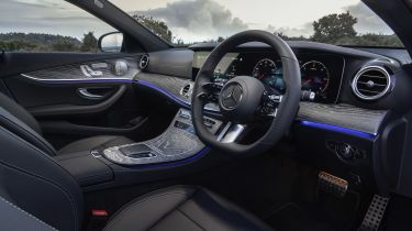 Facelifted Mercedes E-Class estate steering wheel