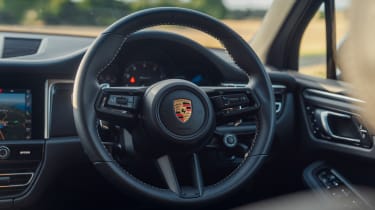 Porsche Macan SUV steering wheel